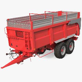 Agricultural Tipper Trailer Clean 3D model